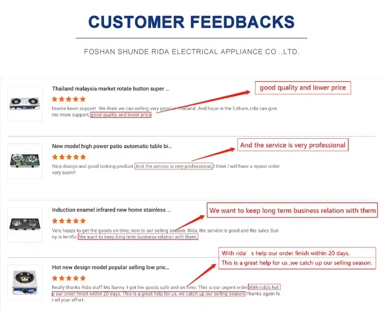 Tempered Glass Gas Stove Two Burner Gas Stove