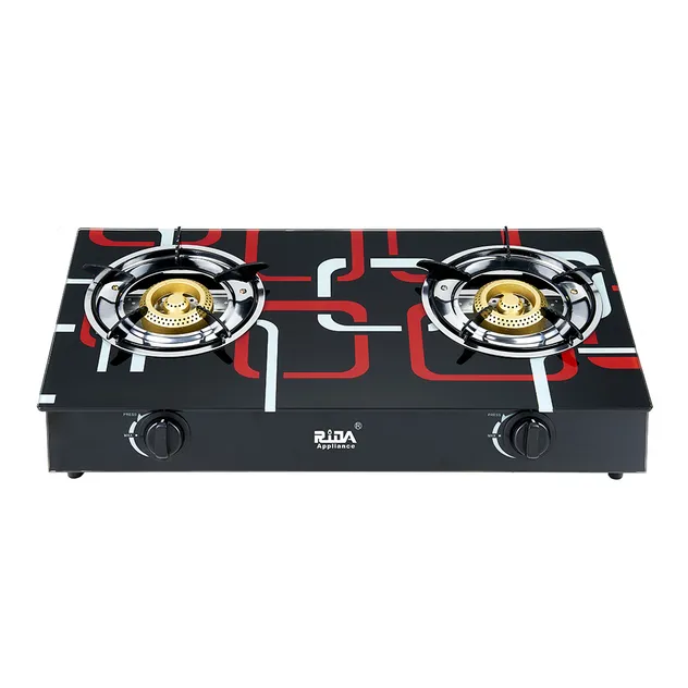 Tempered Glass Gas Stove Two Burner Gas Stove