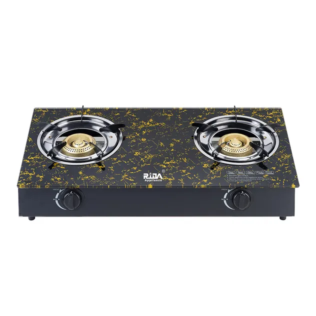 Tempered Glass Gas Stove Two Burner Gas Stove