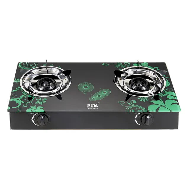 Tempered Glass Gas Stove Two Burner Gas Stove