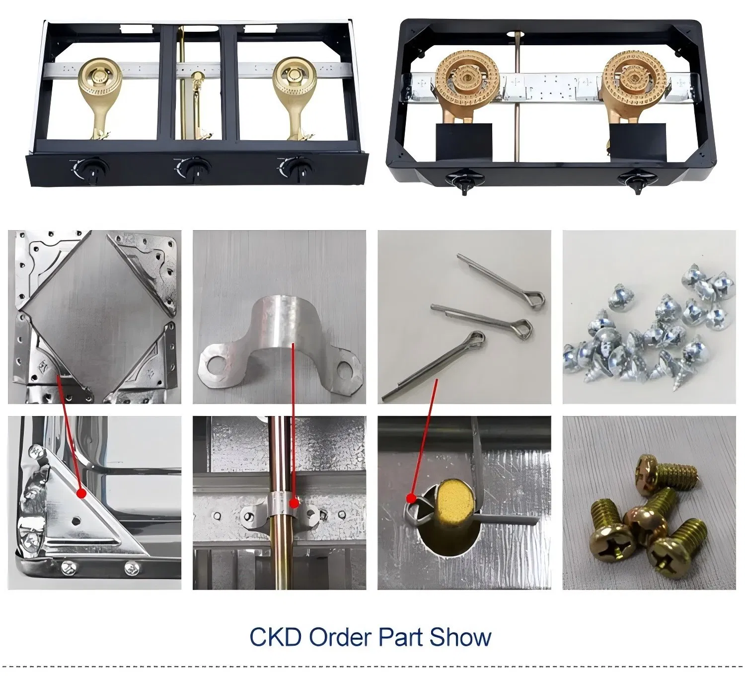 Tempered Glass Gas Stove Two Burner Gas Stove