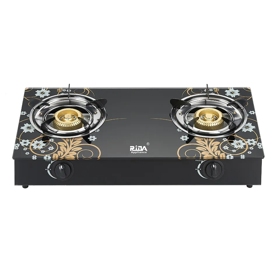Tempered Glass Gas Stove Two Burner Gas Stove