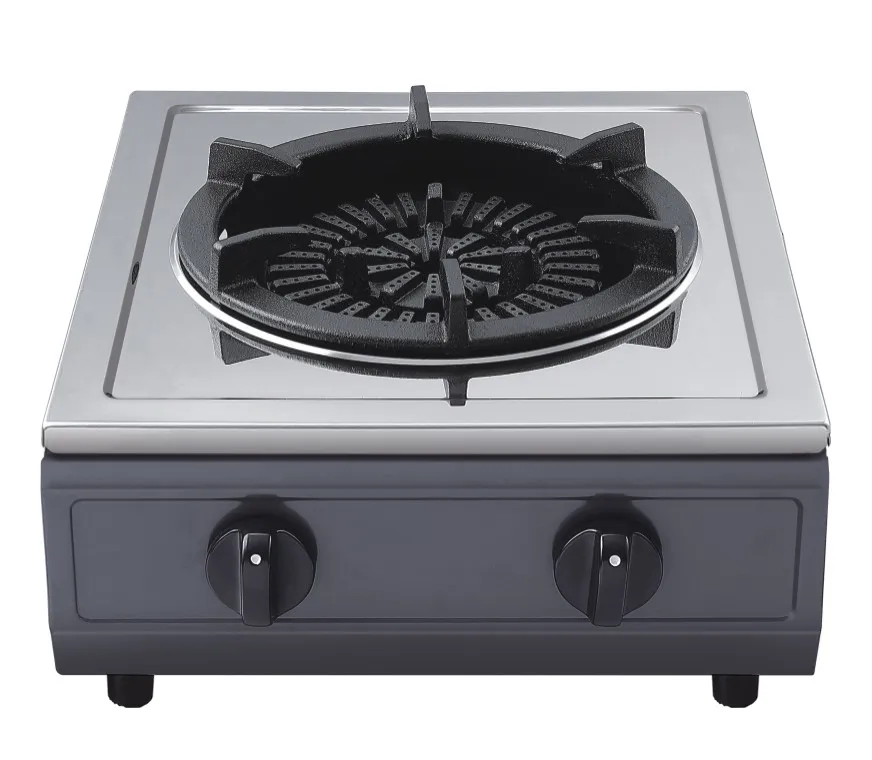 Commercial Single Burner Gas Stove with Cast Iron Cooker Cap Home Appliance