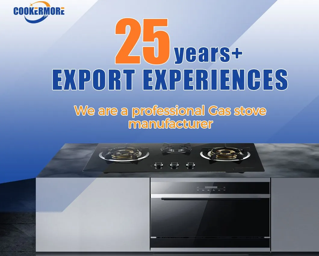 Africa Fashion Kitchen Stainless Steel Material Tempered Glass Top Gas Stove