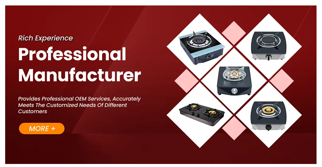 Chinese Custom Desktop 2 Burner Tabletop Tempered Glass LPG Gas Stove