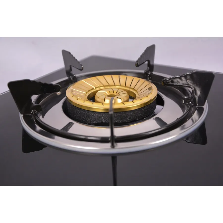 Chinese Custom Desktop 2 Burner Tabletop Tempered Glass LPG Gas Stove