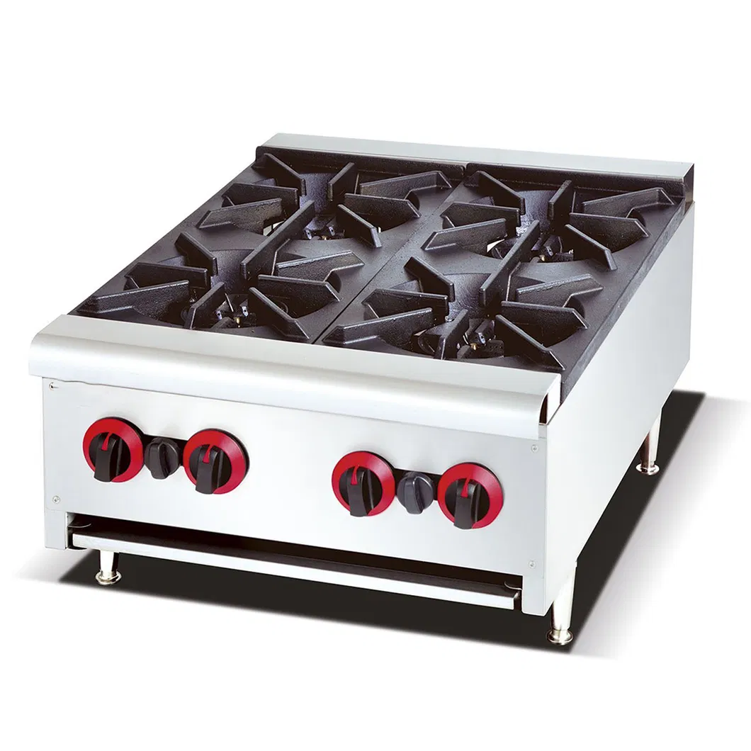 8mm Tempered Glass Easy Cleaning Cast Iron Gas Hob Parts Gas Hob 4 Burner Table Top Gas Stove