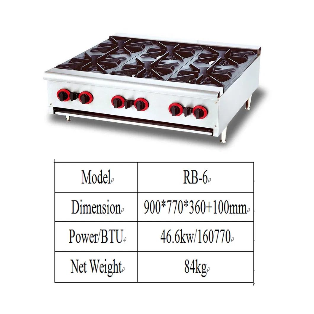 8mm Tempered Glass Easy Cleaning Cast Iron Gas Hob Parts Gas Hob 4 Burner Table Top Gas Stove