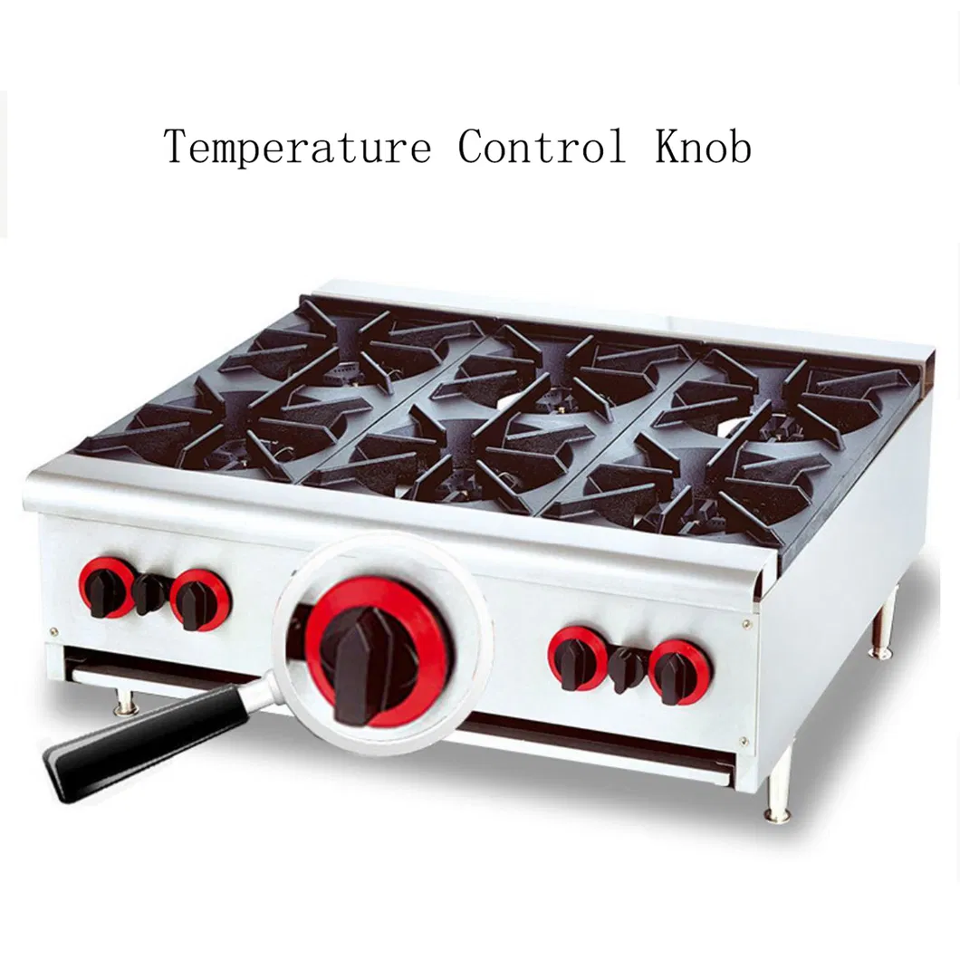 8mm Tempered Glass Easy Cleaning Cast Iron Gas Hob Parts Gas Hob 4 Burner Table Top Gas Stove