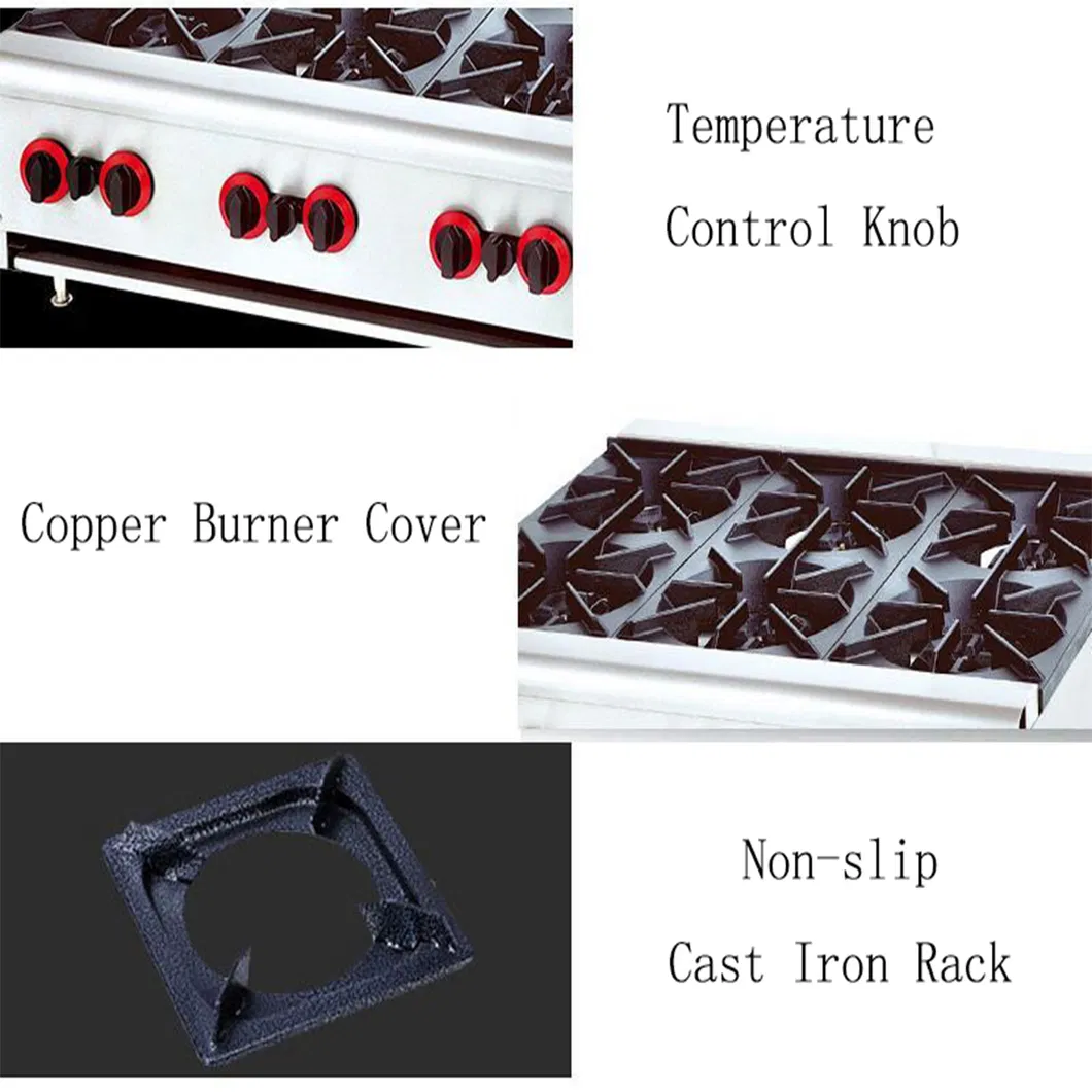 8mm Tempered Glass Easy Cleaning Cast Iron Gas Hob Parts Gas Hob 4 Burner Table Top Gas Stove