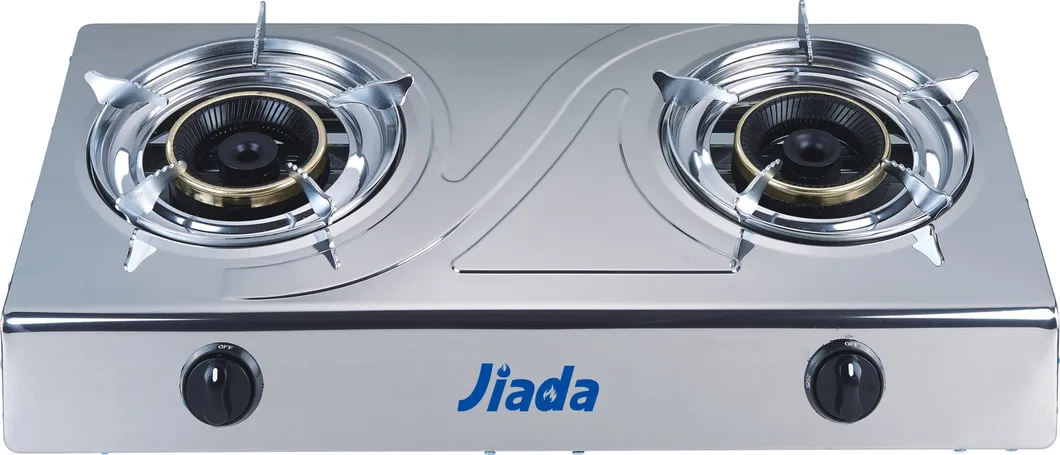 Jd-Ds018 Gas Stove Portable Gas Stove Gas Cooking Stoves 2 Burners Stainless Steel Gas Cooker Stove