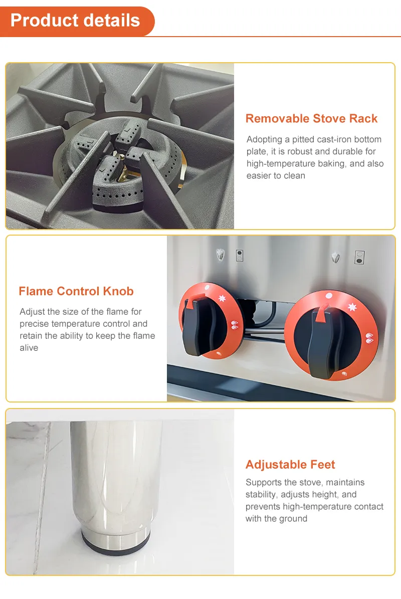 Wholesale Gas Burner Stove 6 Burners Standard Kitchen Appliance 4 Burners