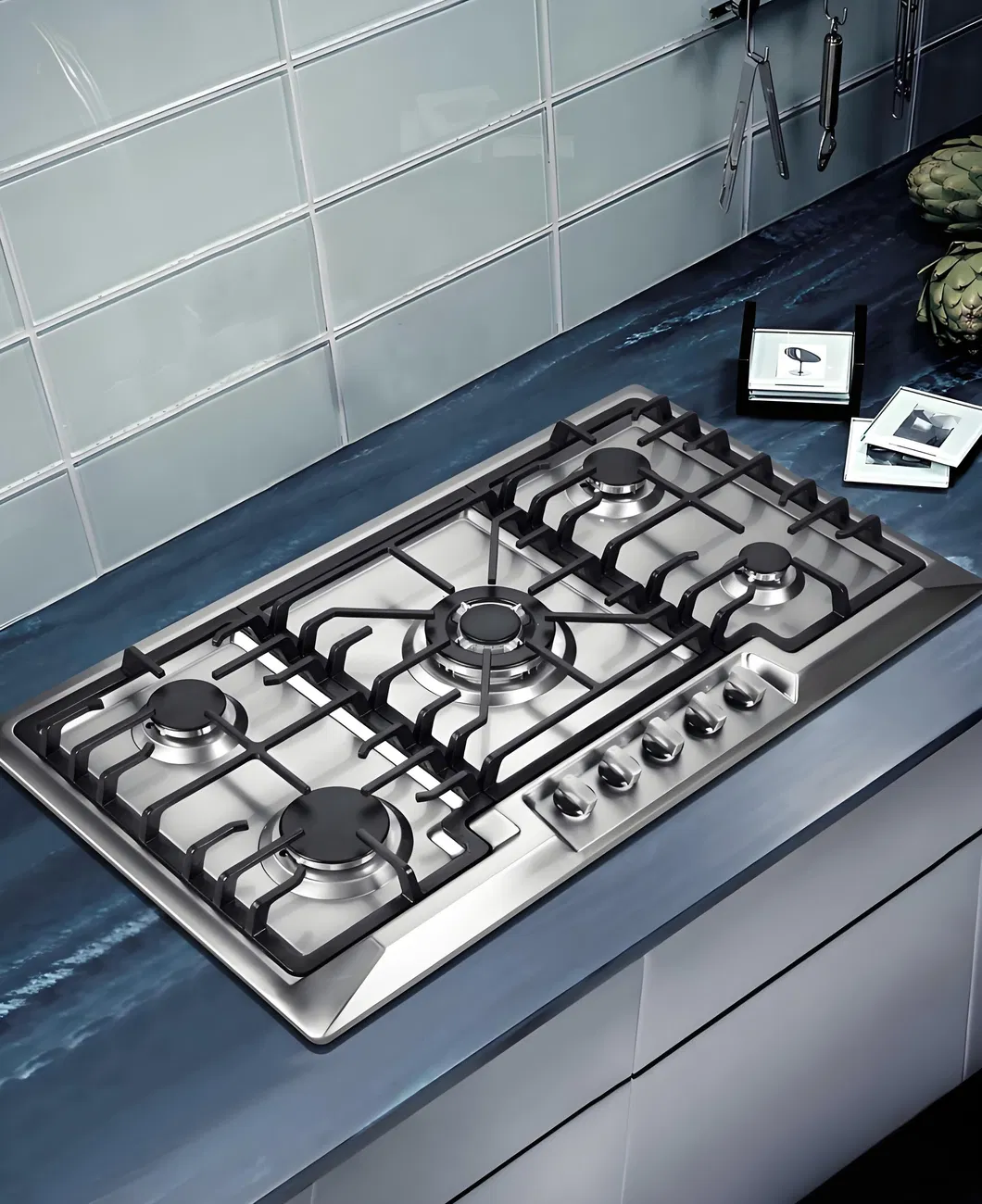 High Quality Good Fire Blue Flame 5 Burner Table Gas Stove Qb5z52tcw