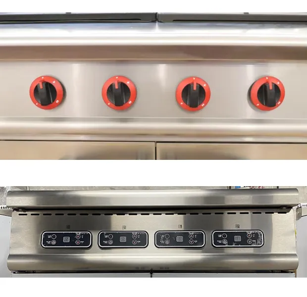Um-UR-4b Stainless Steel Kitchen Equipment 4 (2/6) Burners Gas Clay Pot Stove Range &amp; Cabinet Gas Commercial 4 (2/6) Burner Stove