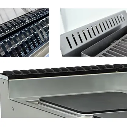 Um-UR-4b Stainless Steel Kitchen Equipment 4 (2/6) Burners Gas Clay Pot Stove Range &amp; Cabinet Gas Commercial 4 (2/6) Burner Stove