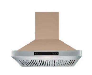 Stylish Golden Kitchen Hood Range Hood, 110V, Power 90-250W Efficiency