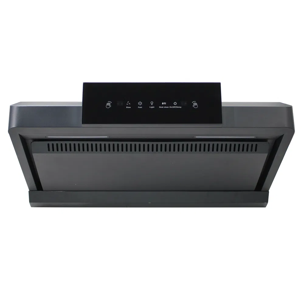 3-Speed Ktichen Cooker Appliance High Suction Smart Black Range Hood