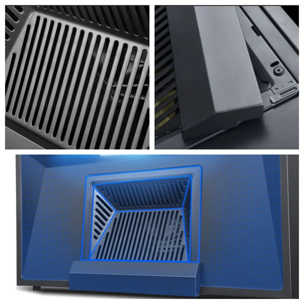 900mm L Shape Actumatic Open Glass Range Hood