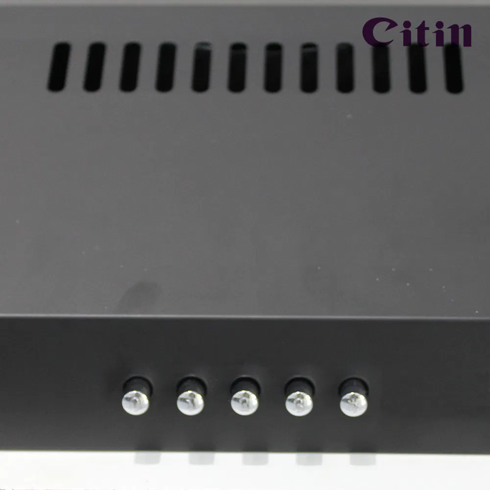 Push Button 3-Speed Silent Easy Control Slim Black Range Hood