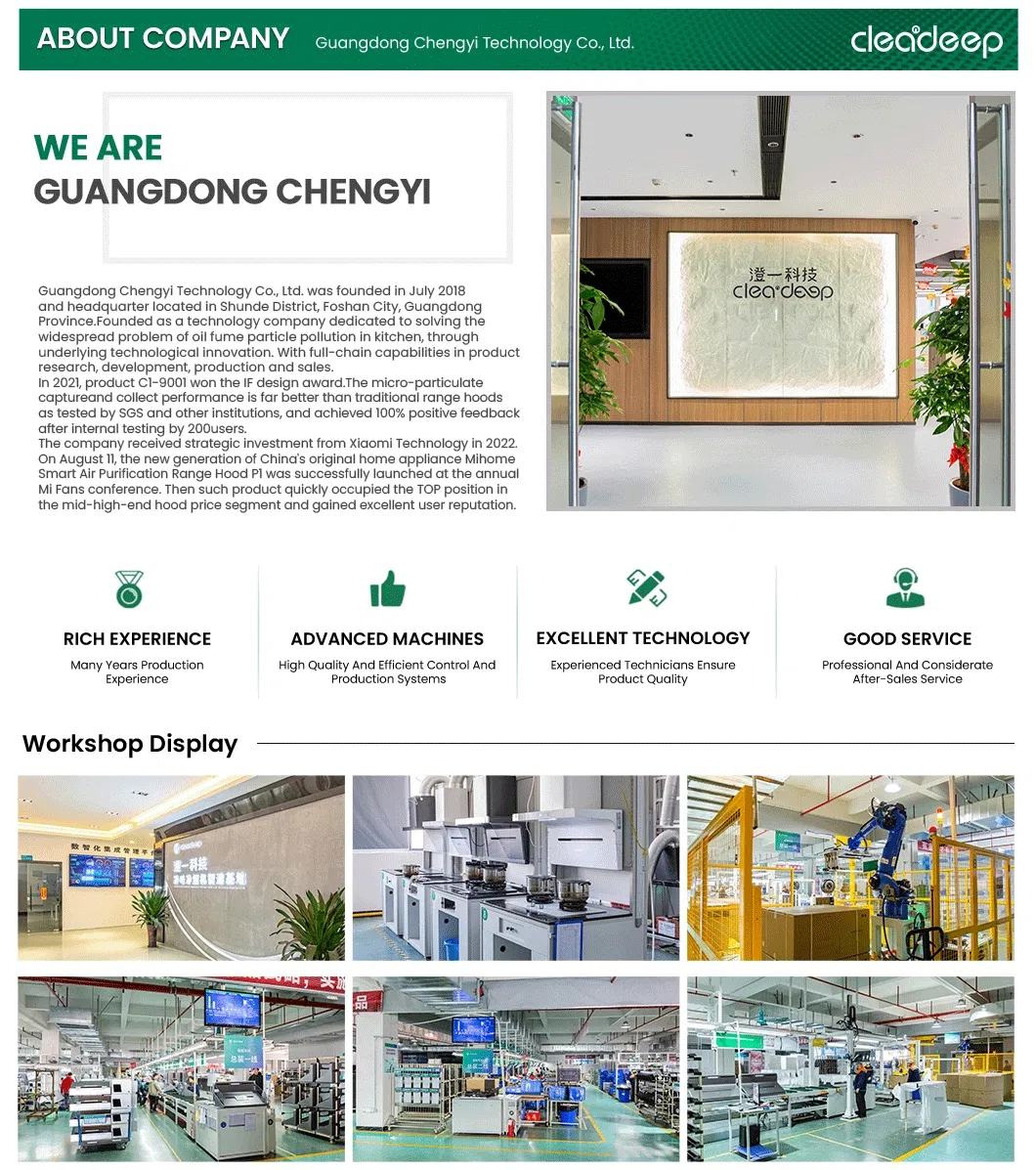 Wall-Mounted K1 Negative Ion Smart Kitchen Range Hood for Household Cooking