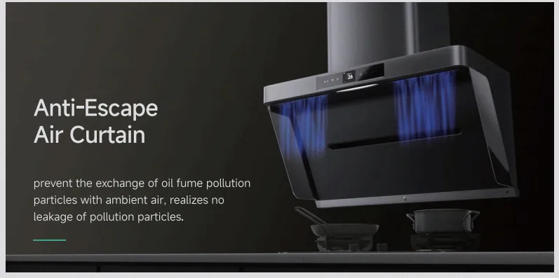 High Technology S20 High-Speed Ventilation Range Hood in Residential Kitchens