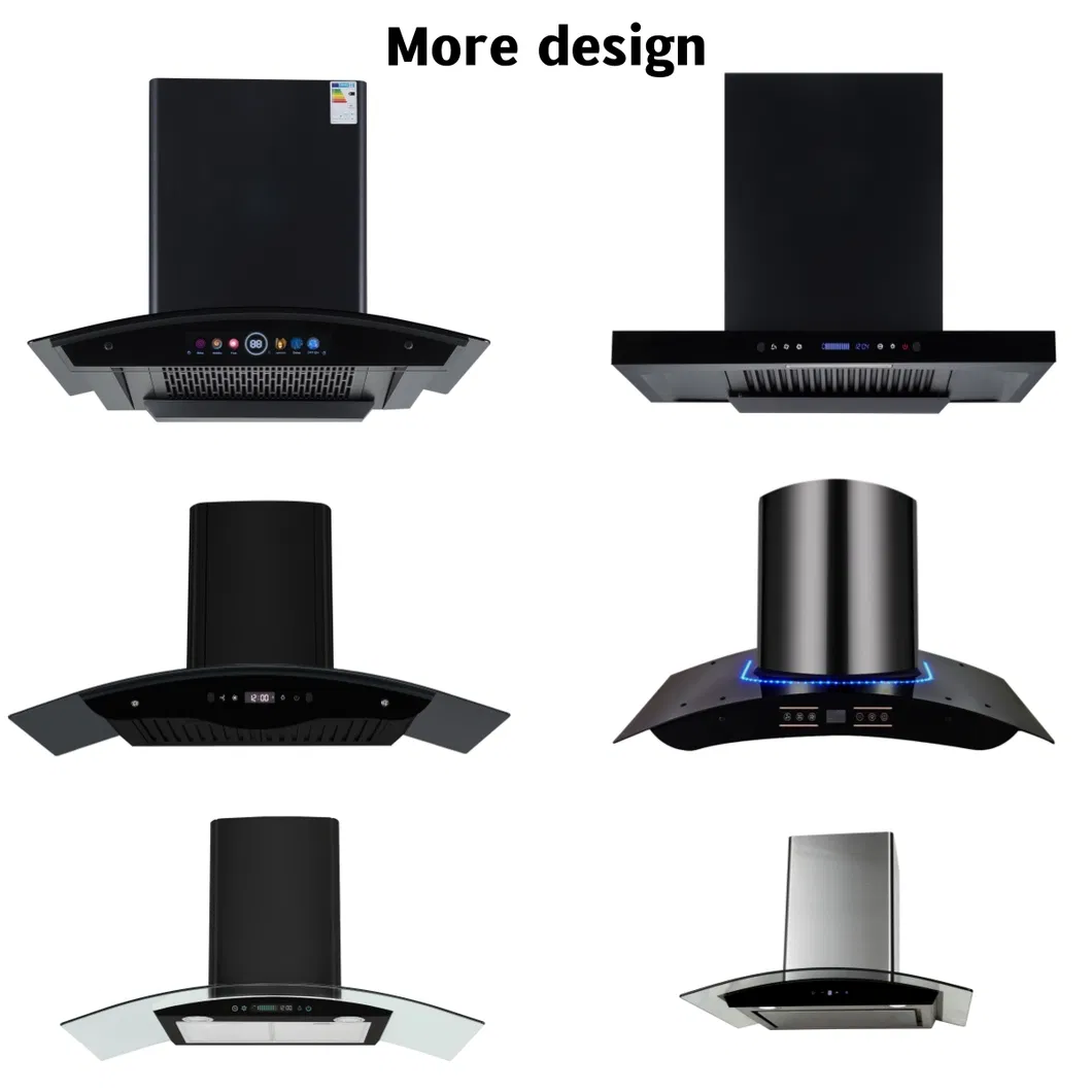 900mm Cruve Glass with Voice Control Smart Function Ai Portable Range Hood