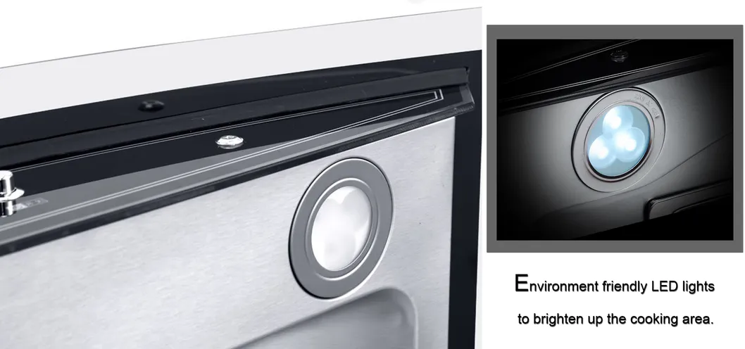 900mm Cruve Glass with Voice Control Smart Function Ai Portable Range Hood