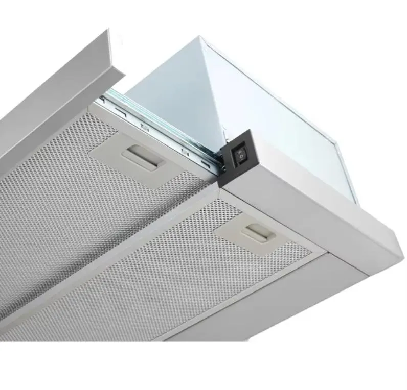 Telescopic Sliding Kitchen Chimney Built in Range Hood Copper Motor