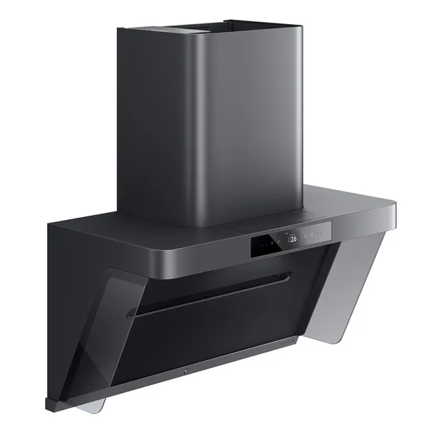 P1 6-Level Airflow Control Modern Range Hood Above Multi-Burner Cooktops