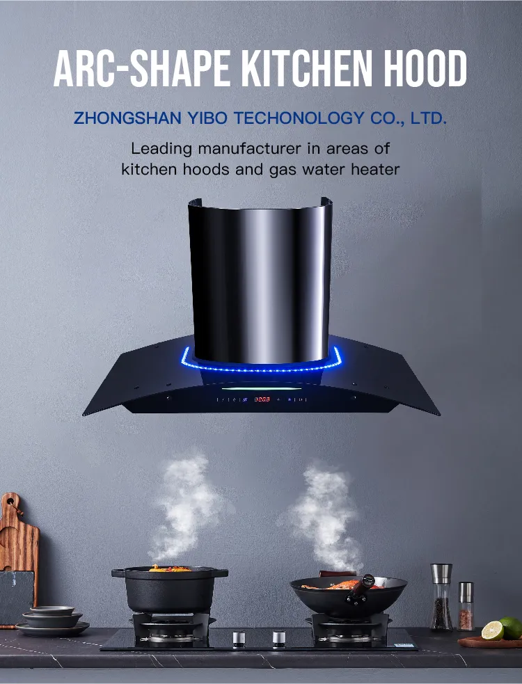 High Quality Touch Sensor Range Hood Kitchen Cooker Hood