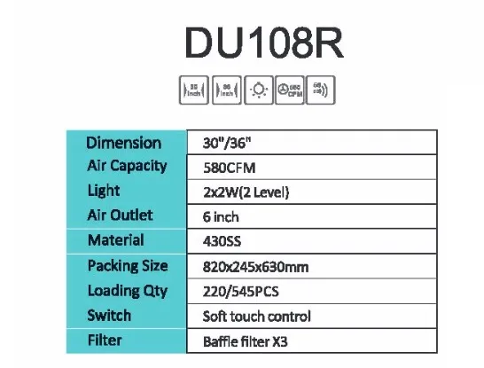 Ultra-Quiet High-Performance Smart Range Hood for Modern Kitchens Advanced Smart Range Hood for Sleek Contemporary Kitchens