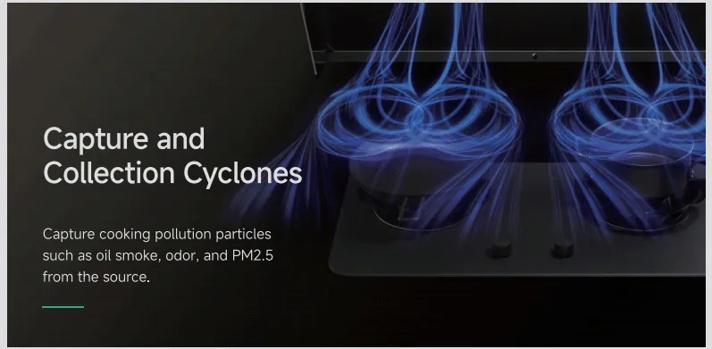 P1 3-Minute Delay Shutdown Electric Range Hood for Kitchen Areas