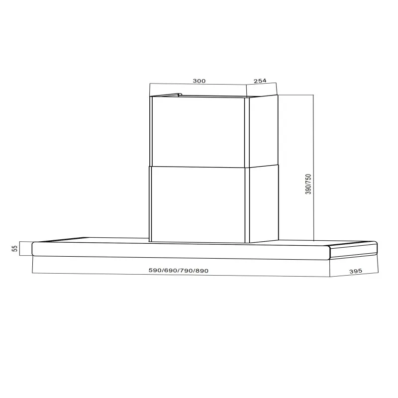 High-Performance T Shape Range Hood for Modern Kitchens