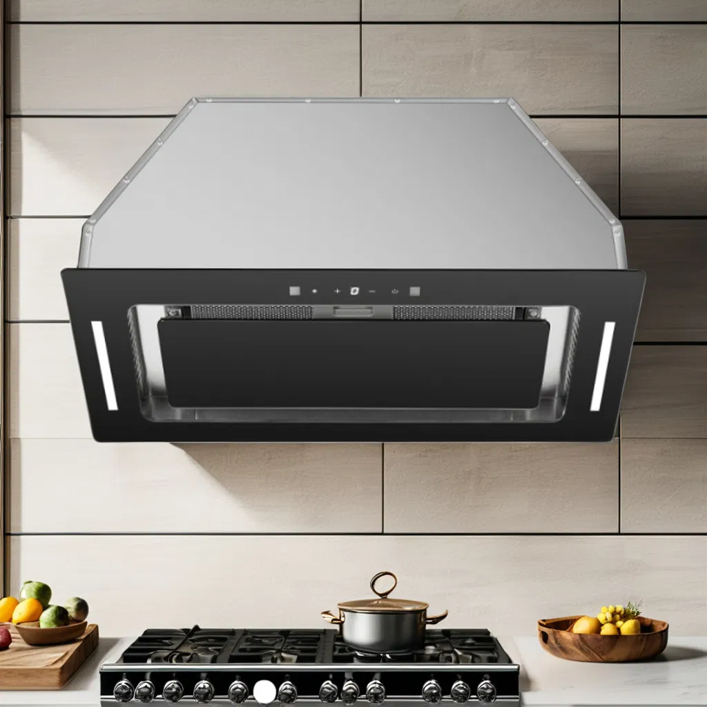 Stainless Steel Built-in Kitchen Cabinet Aire Range Hood Slim Smart Kitchen Hood Mini Extractor Hood