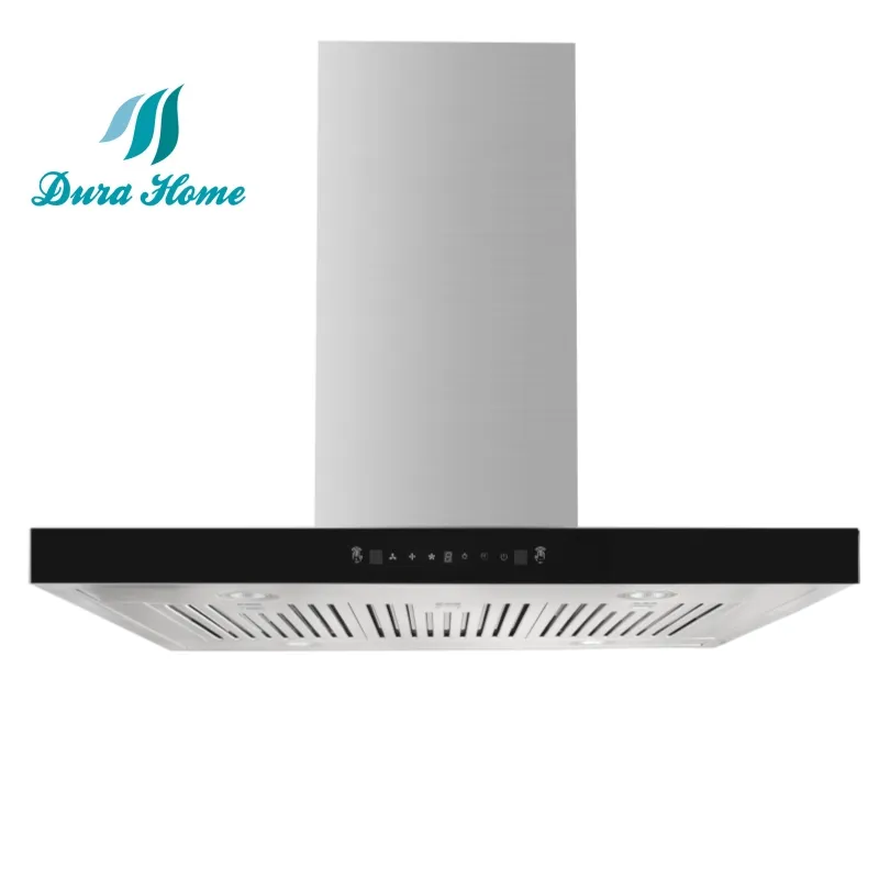 Island Range Hood Kitchen Hood Cooker Hood in Stainless Steel, 110V, 90-250W Power