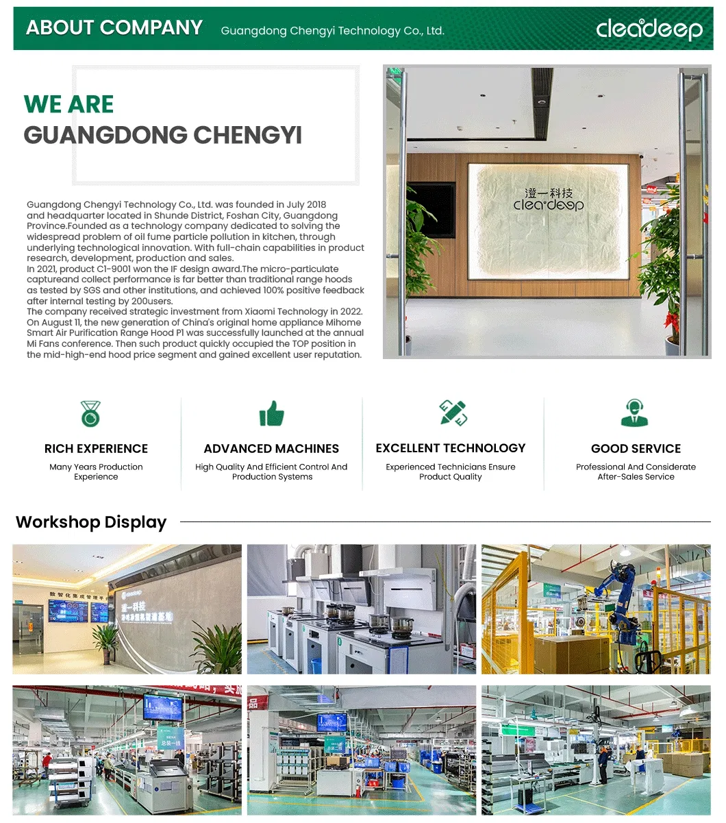 Strong Wind S2 Auto Clean Kitchen Range Hood for Large Families