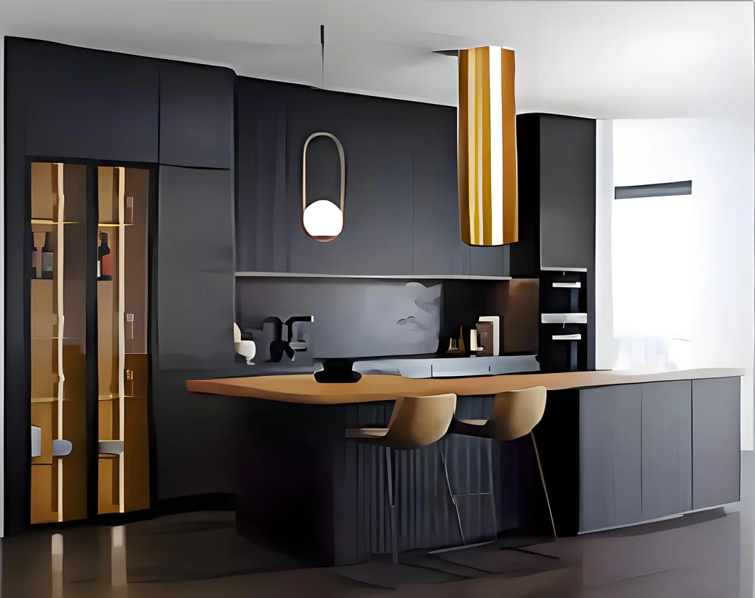 Luxury Ceiling-Mounted Touch Control 3 Speeds Circle Kitchen Range Hood Tgj600d13gl23