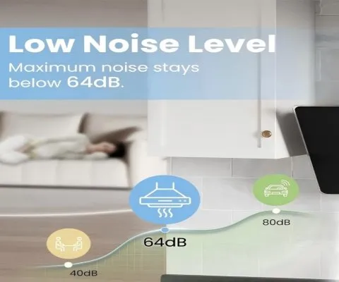 Wall Mount Stainless Steel Telescopic Range Hood with Rocker Button