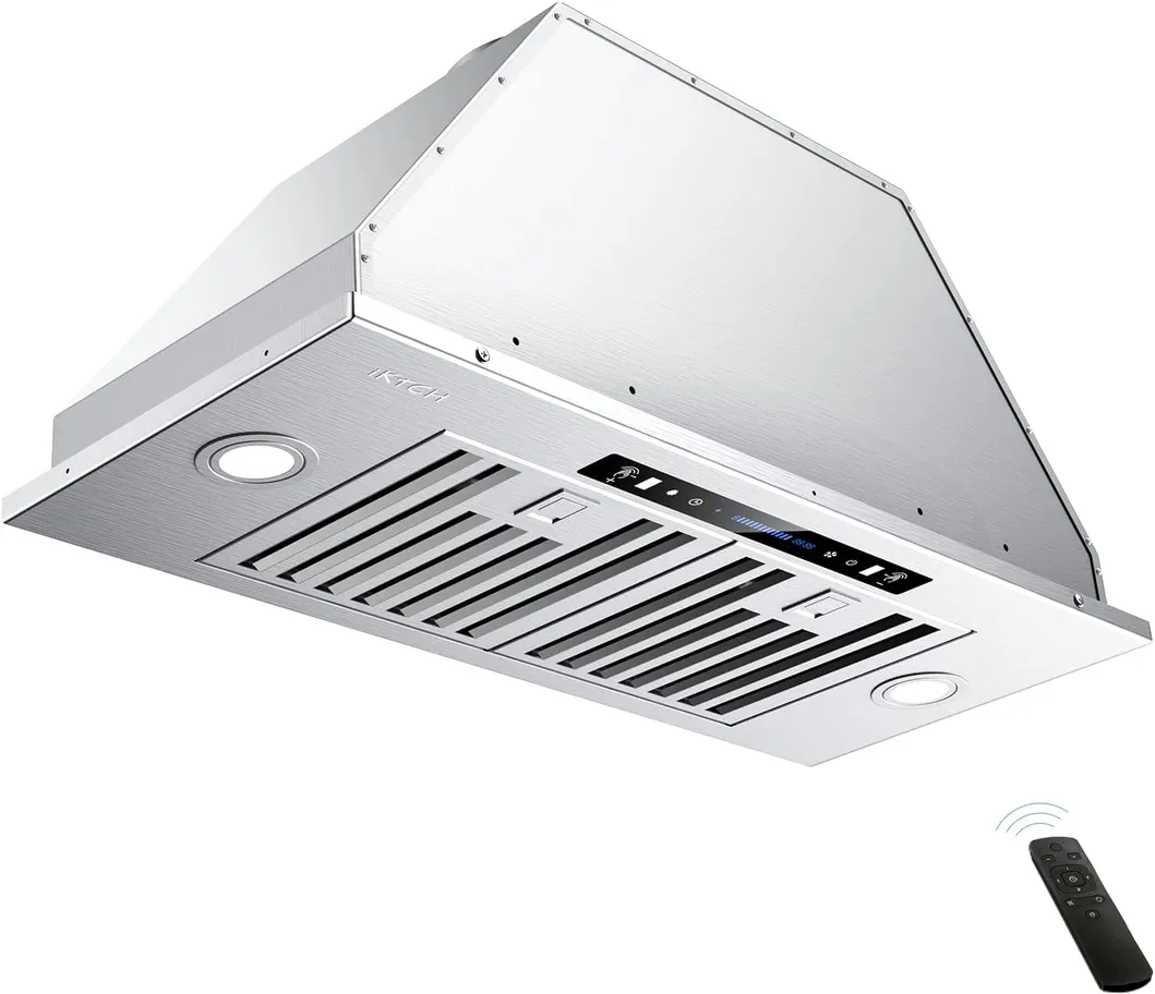 Insert Range Hood, 30-Inch Built-in, Stainless Steel Kitchen Vent Hood