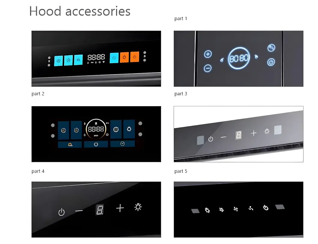 60/70/80/90 Cm Wall Mount Range Hood, Rocker Button, Stainless Steel Telescopic Rangehood