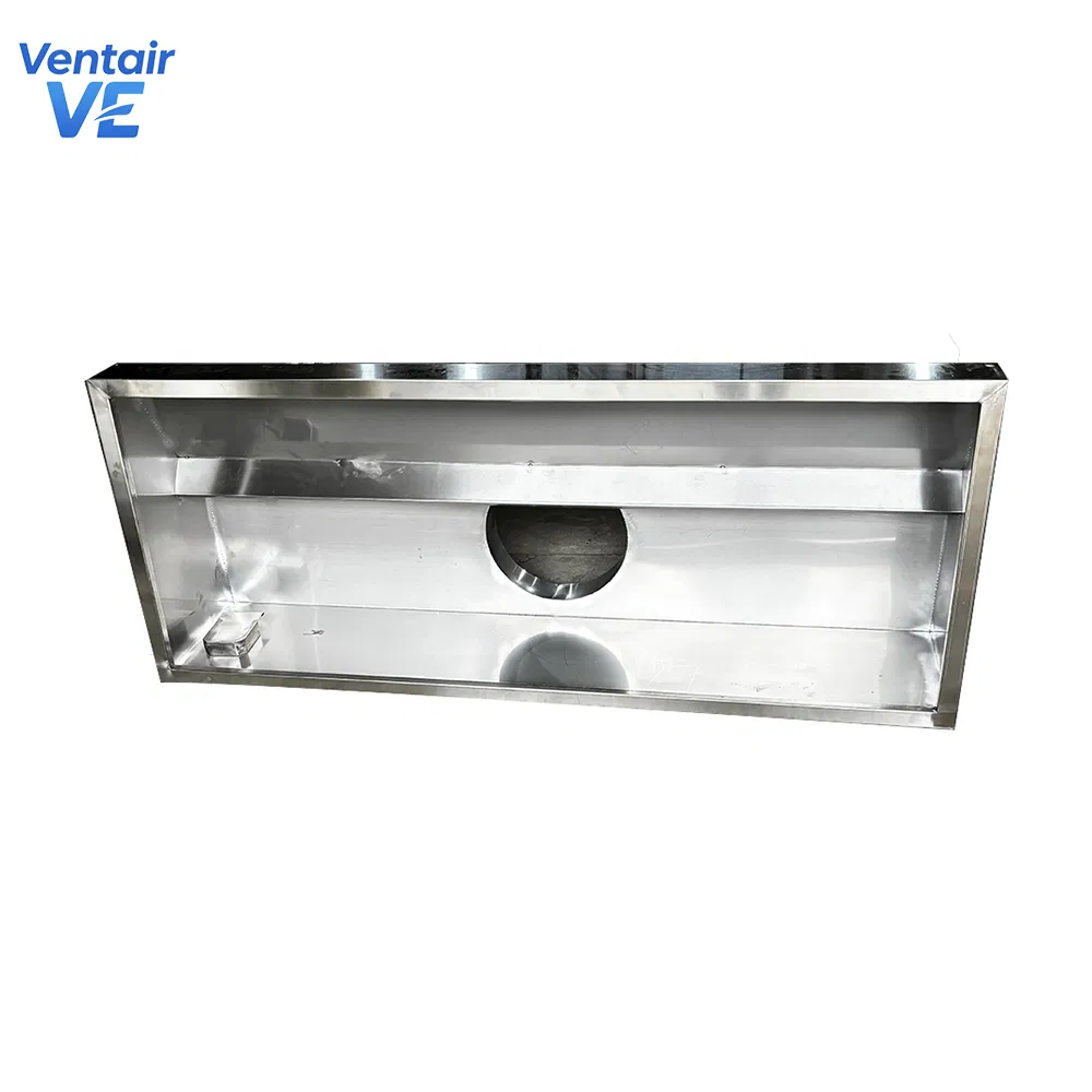 Duct Extractor Commercial Range Hood for Kitchen Restaurant OEM with Electrostatic Oil Removal Purifier