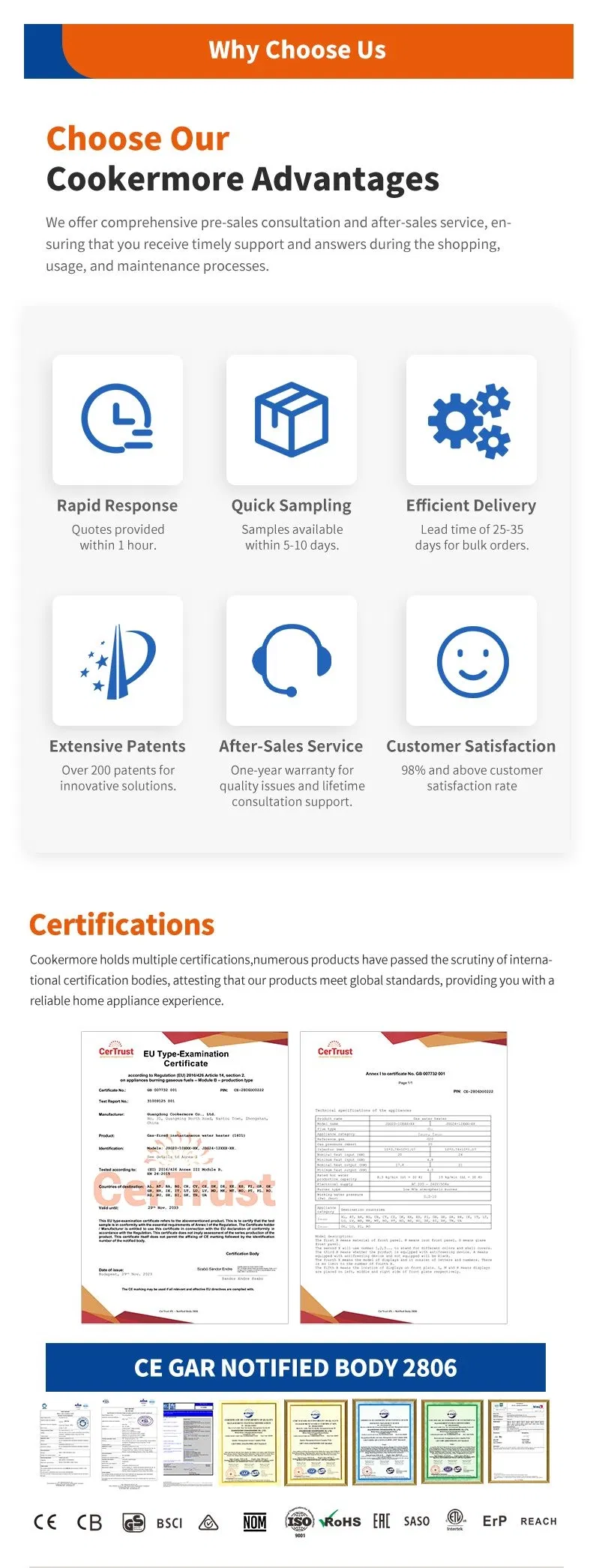 Reflective Glass Touch Screen Kitchen Wall-Mounted Slant Range Hood