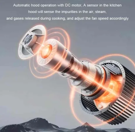 60/90cm Factory-Made Kitchen Cooker Hood Black/White Exhaust Range Hood