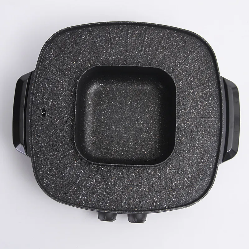 High Quality 2 in 1 Multi-Functional Electric Grills with Hot Pot Electric Griddles Pan