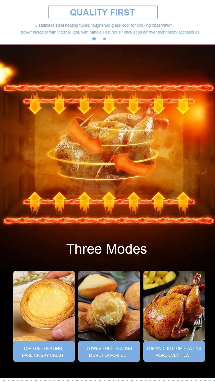 Non Stick LCD Touch Screen Oil Free Electric Digital Air Fryer Oven