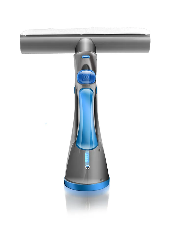 Window Squeegee Cleaner and Microfiber Scrubber with Extendable Glass Cleaning Kit for Shower