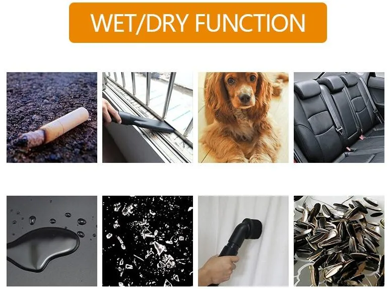 Blue 30L Vacuum Cleaner, Multifunctional Commercial Cleaning Equipment, High-Power 1200W Car Wash Auto Scrubber Machine