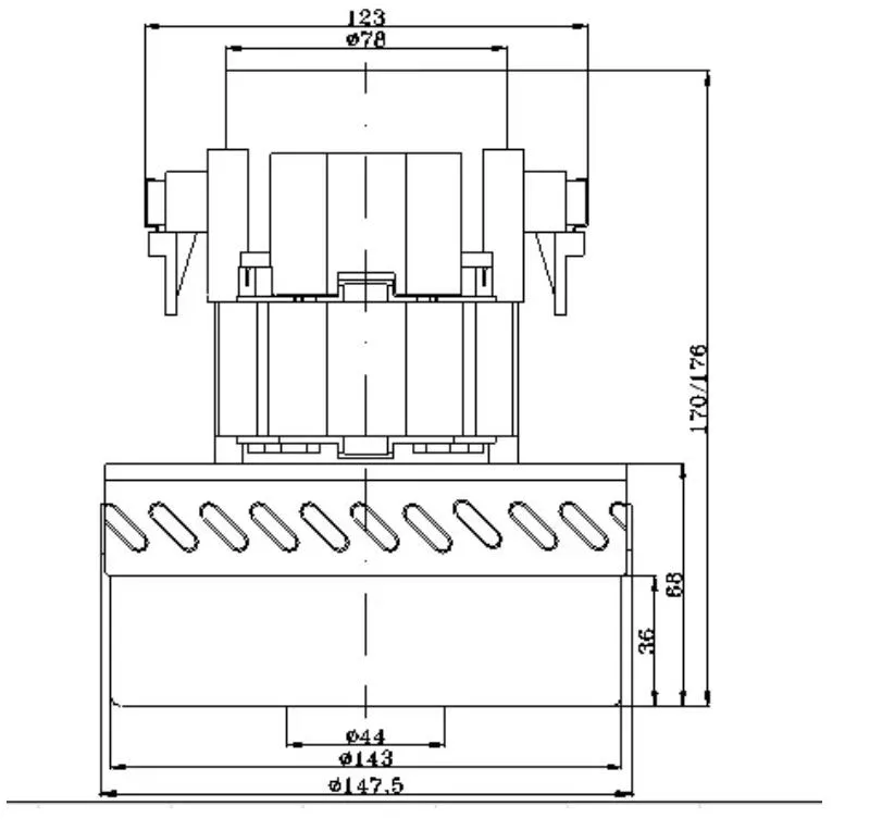 Quiet Chargeable for Home Vacuum Cleaner Motor PE25