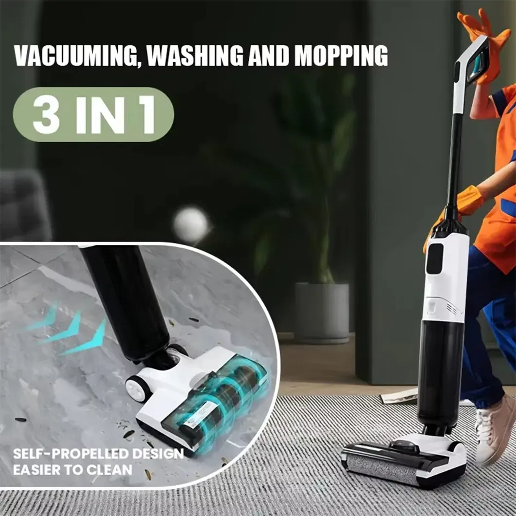 Self-Cleaning Automatic Vacuum and Mopping Machine Automatic Cleaning Wet and Dry Vacuum Cleaner Floor Scrubbing Home Floor Scrubber