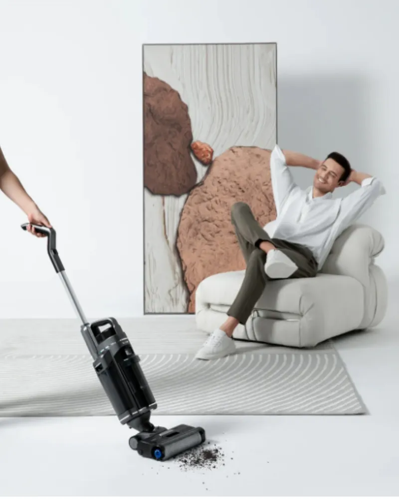 Floor Cleaning System with Washer and Polisher Accessories
